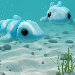 Baby Shark - 3D Printed Mini Figurine